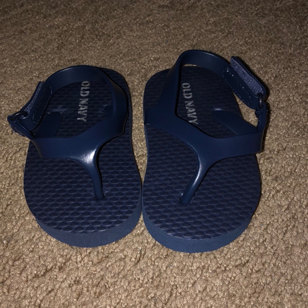 Navy blue sandals